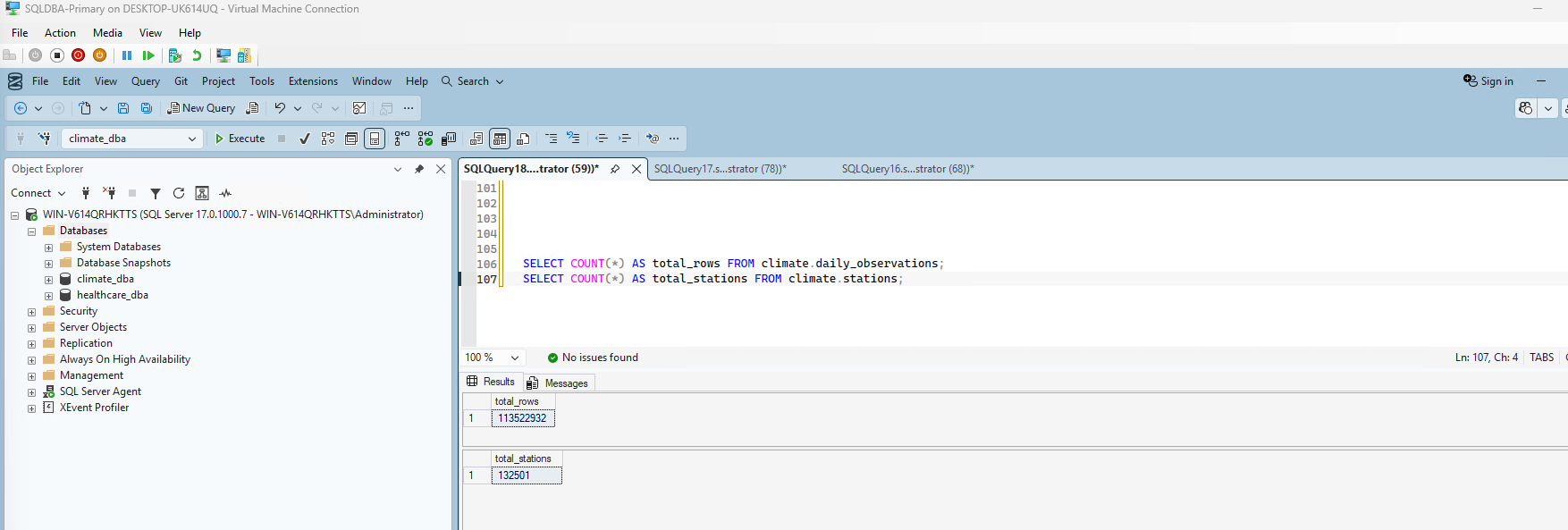 Post-restore data integrity verified