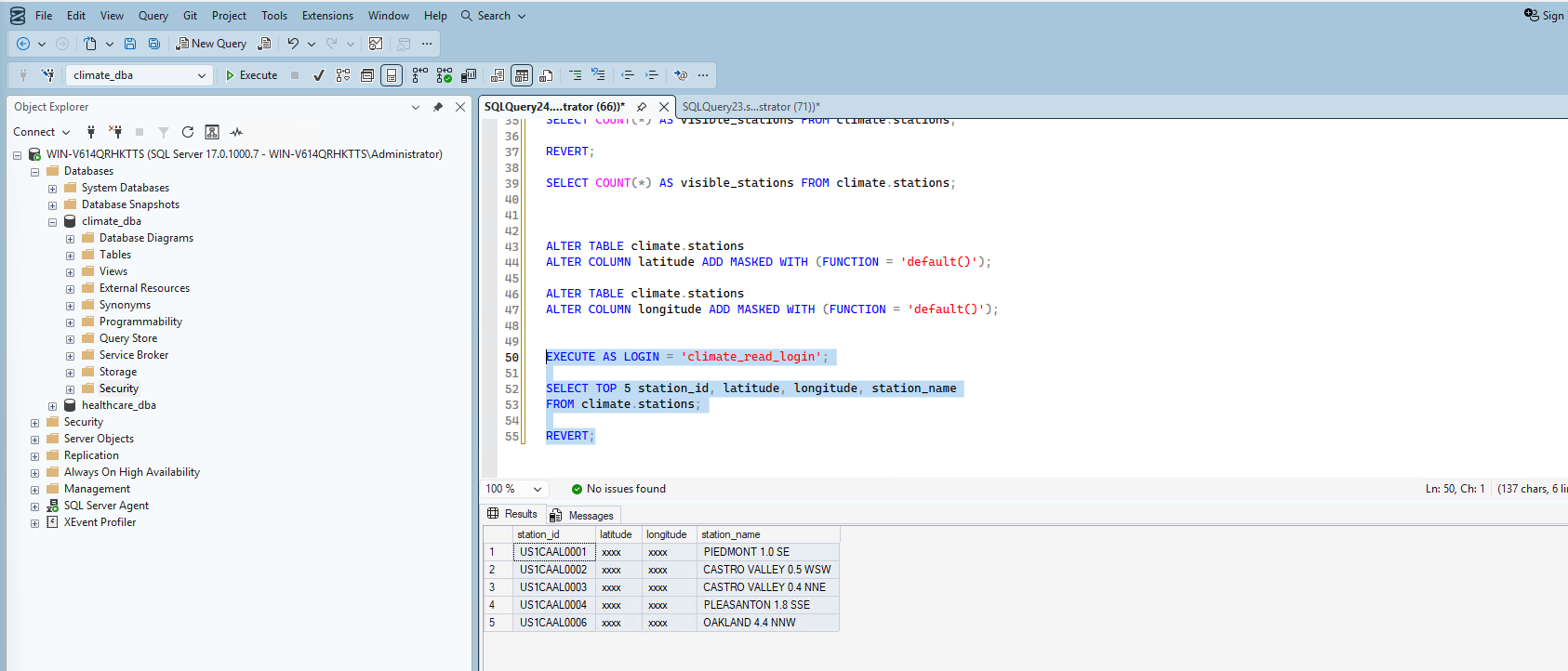 Data masking verified